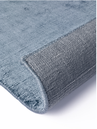 Plain Viscose Powder Blue Hand-Loomed Rug | Size: 200 x 300 cm