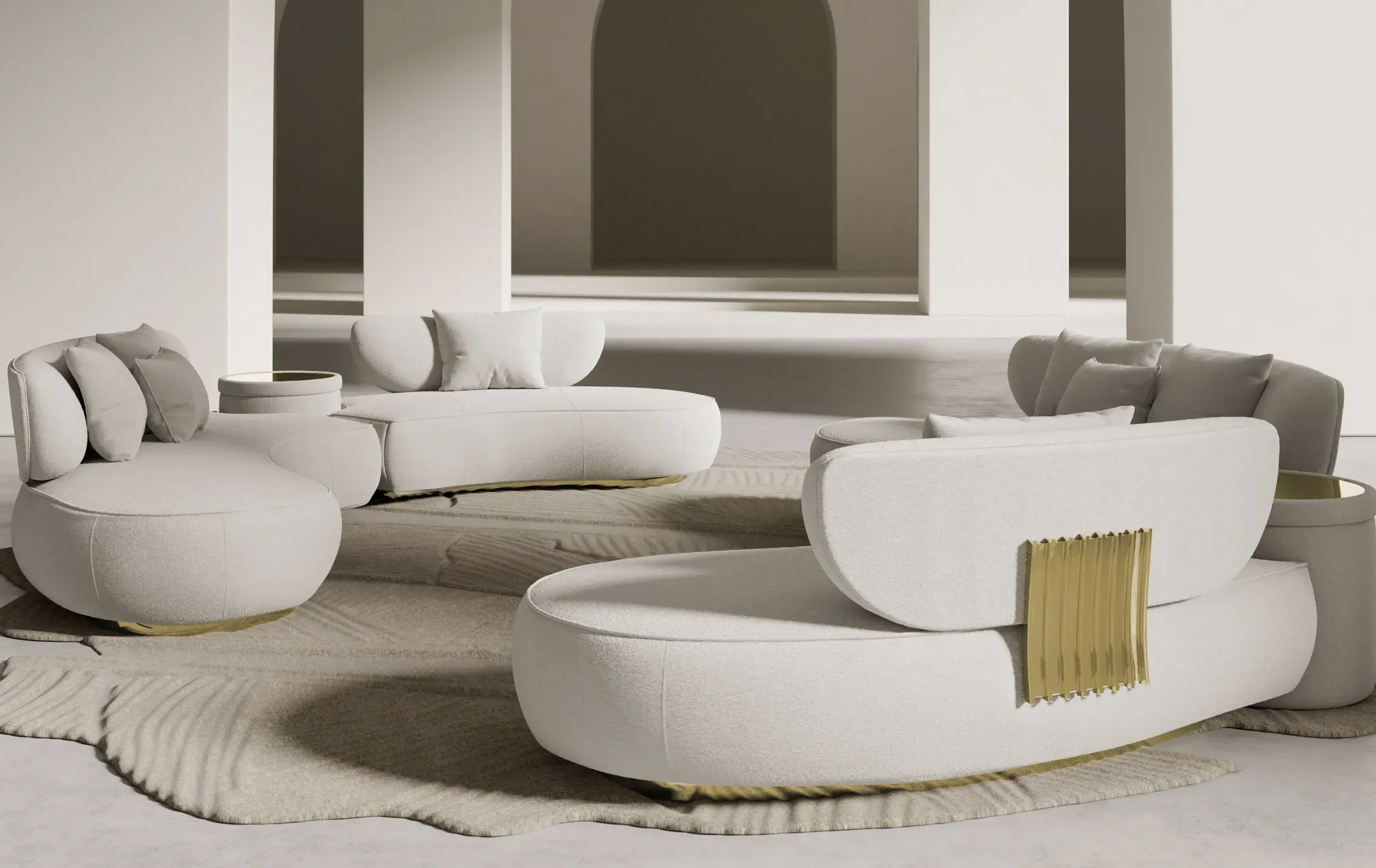 Mesh Round Sofa