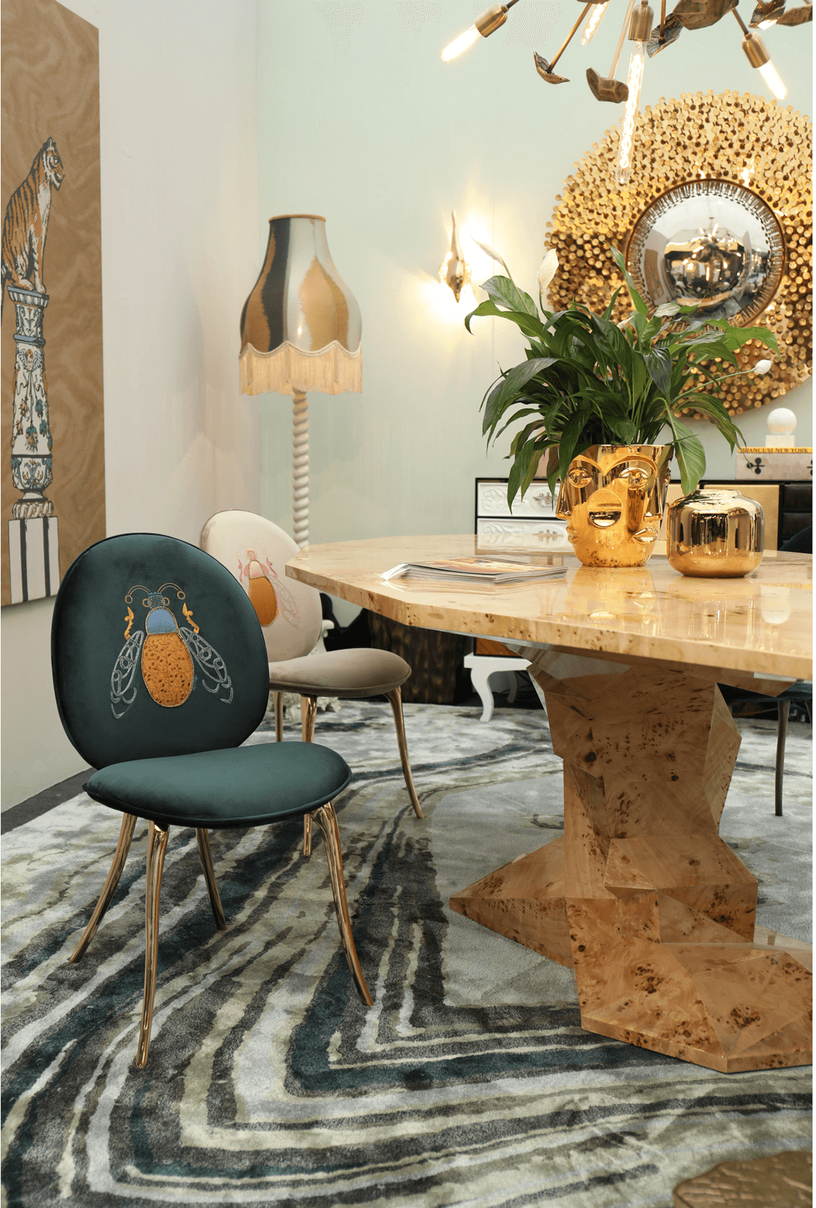 Poplar Root Luxe Dining Table