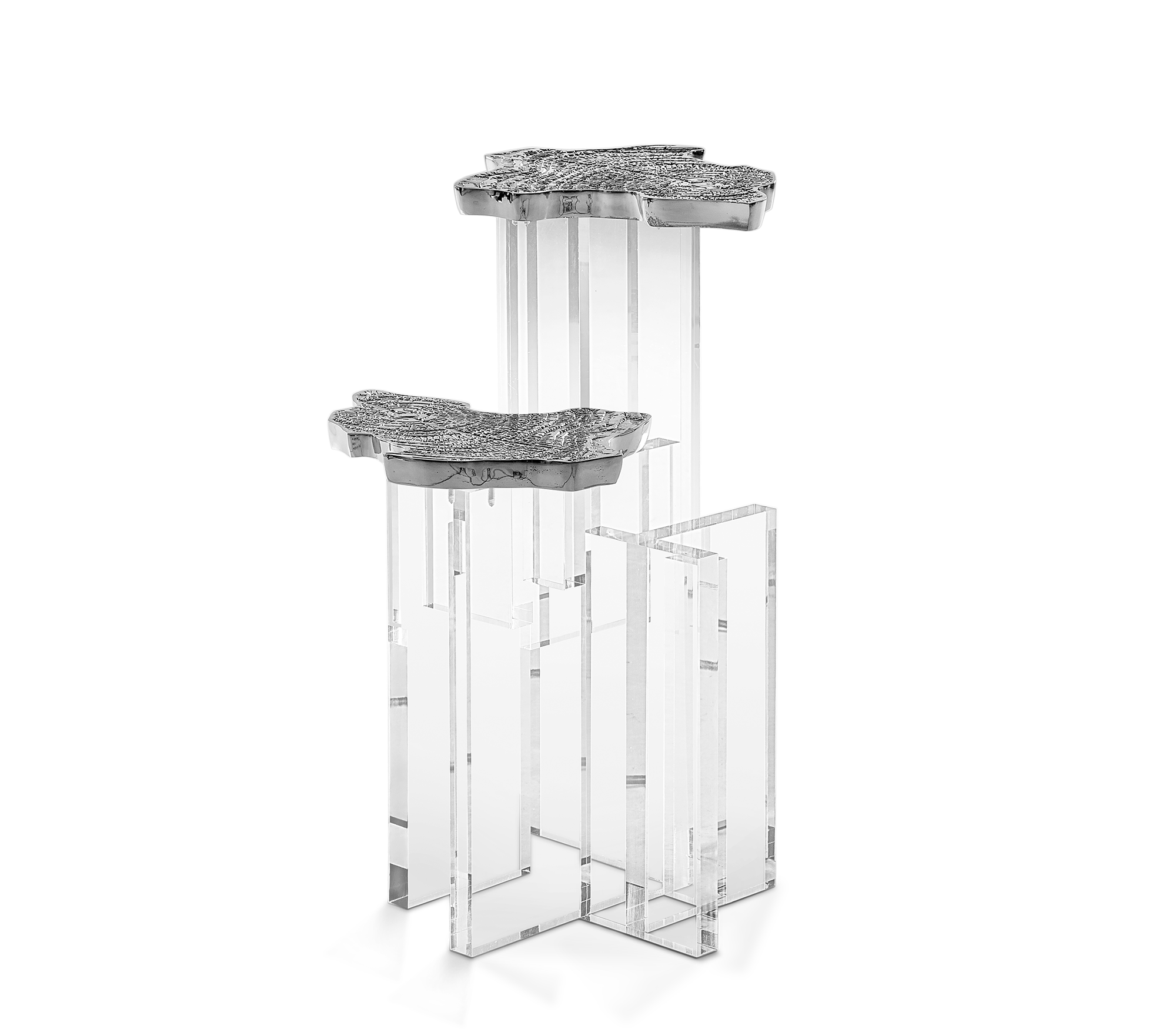 Celeste Silver Designer Side Table