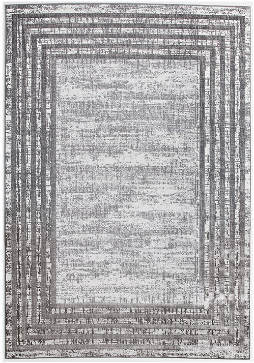 Border Silver Turkish Rug | Size: 200 x 290 cm