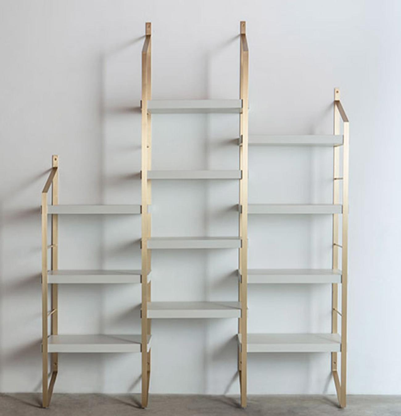 Multi-Level Wooden Shelf