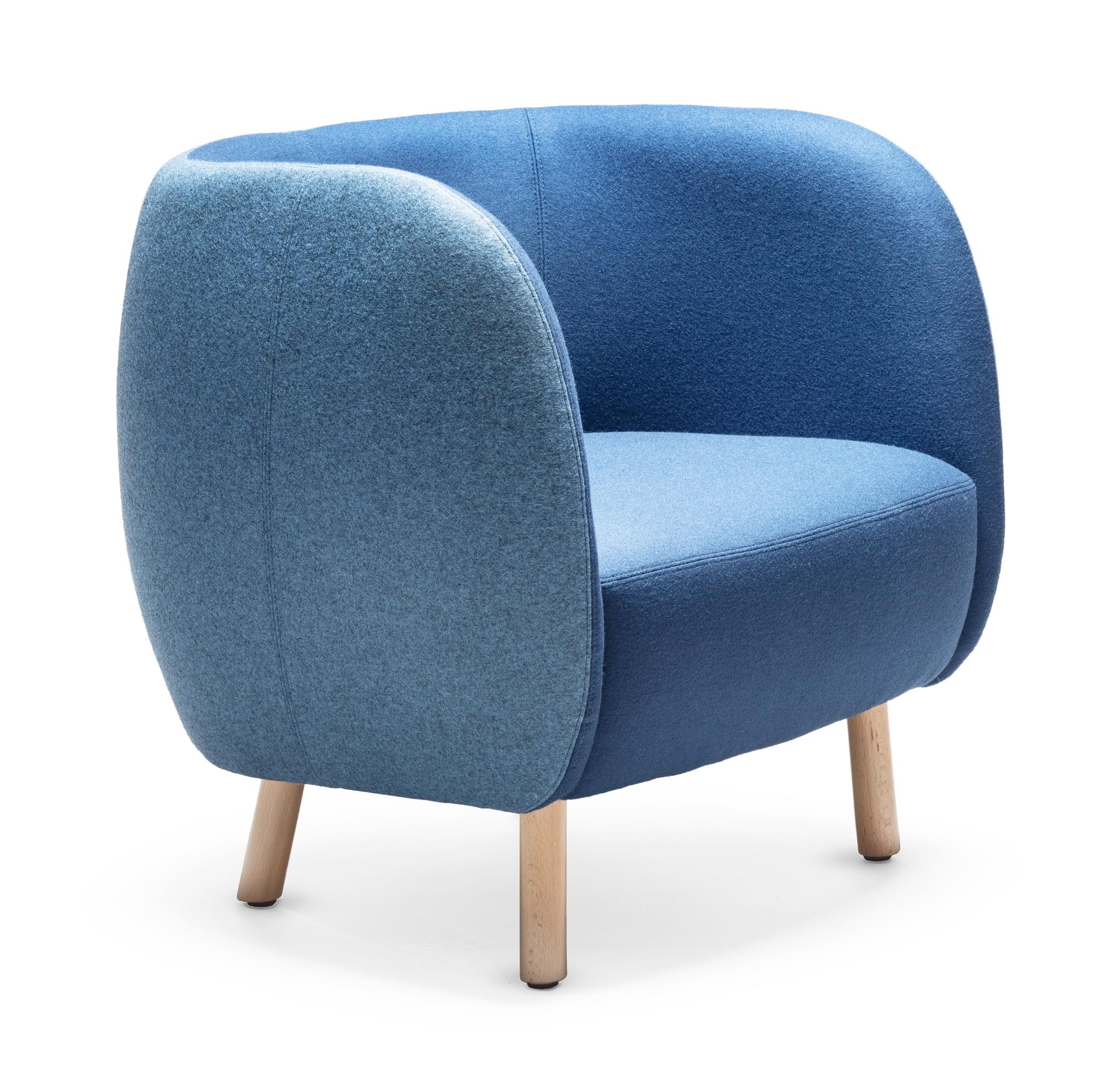 Blue Mousse Armchair