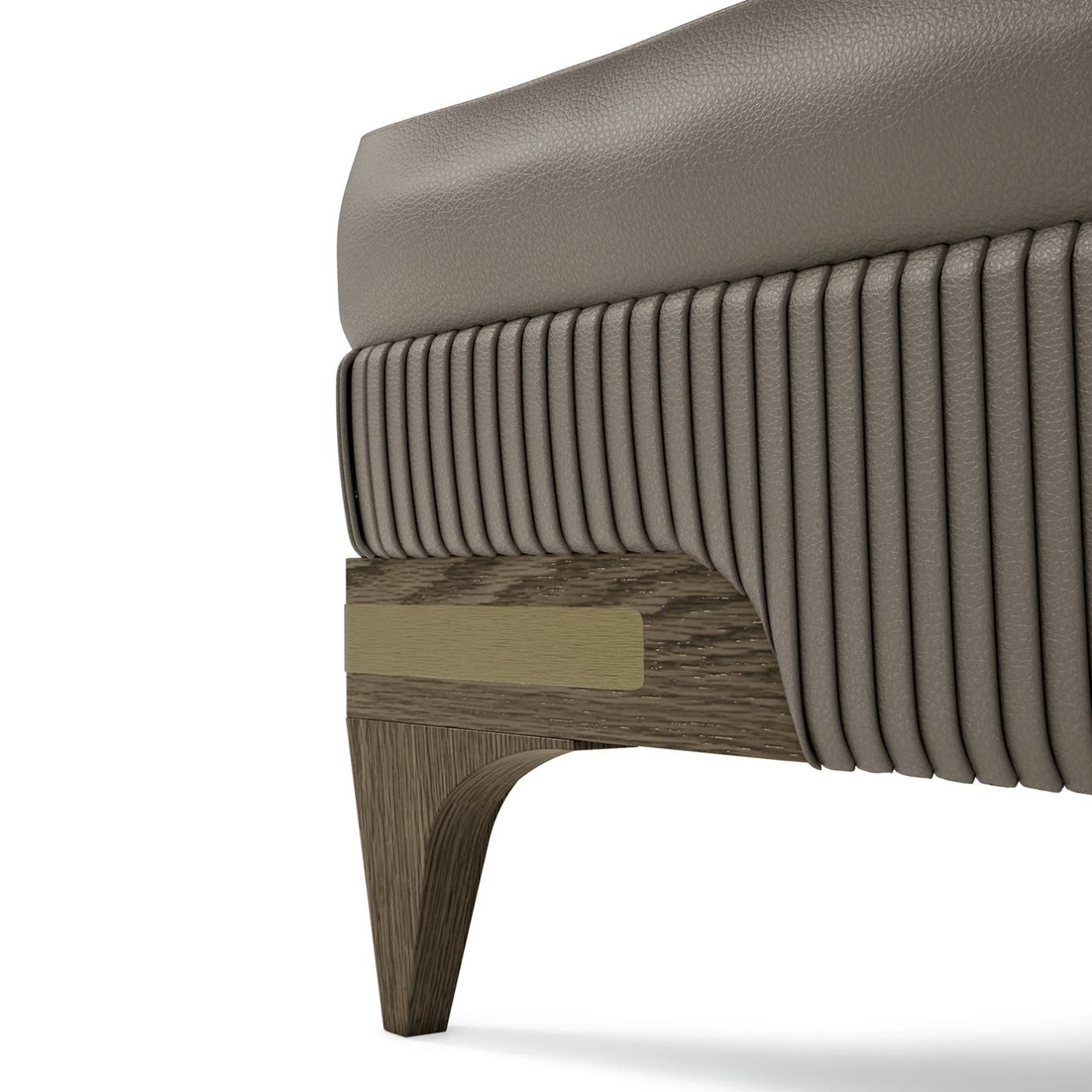 Opulent Leather Pouffe