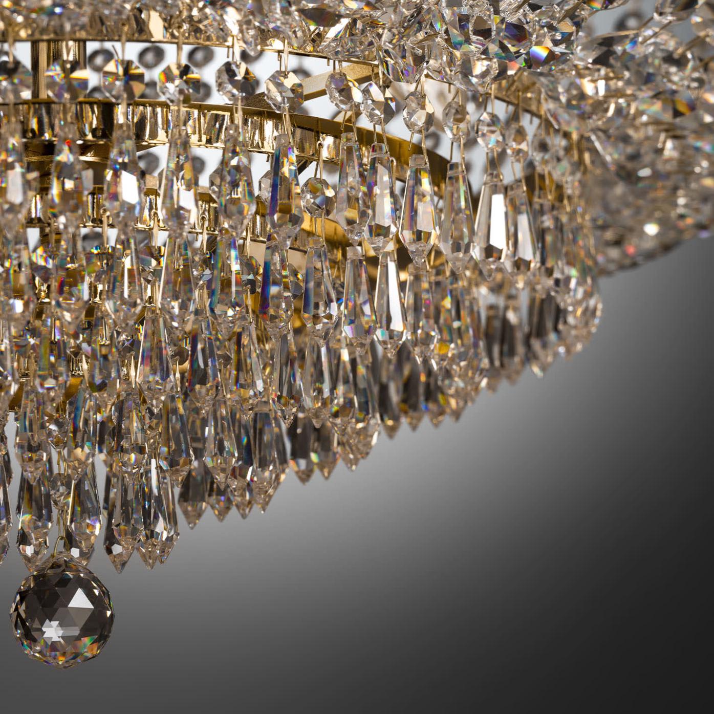 Luxury Soft Gold Crystal Chandelier