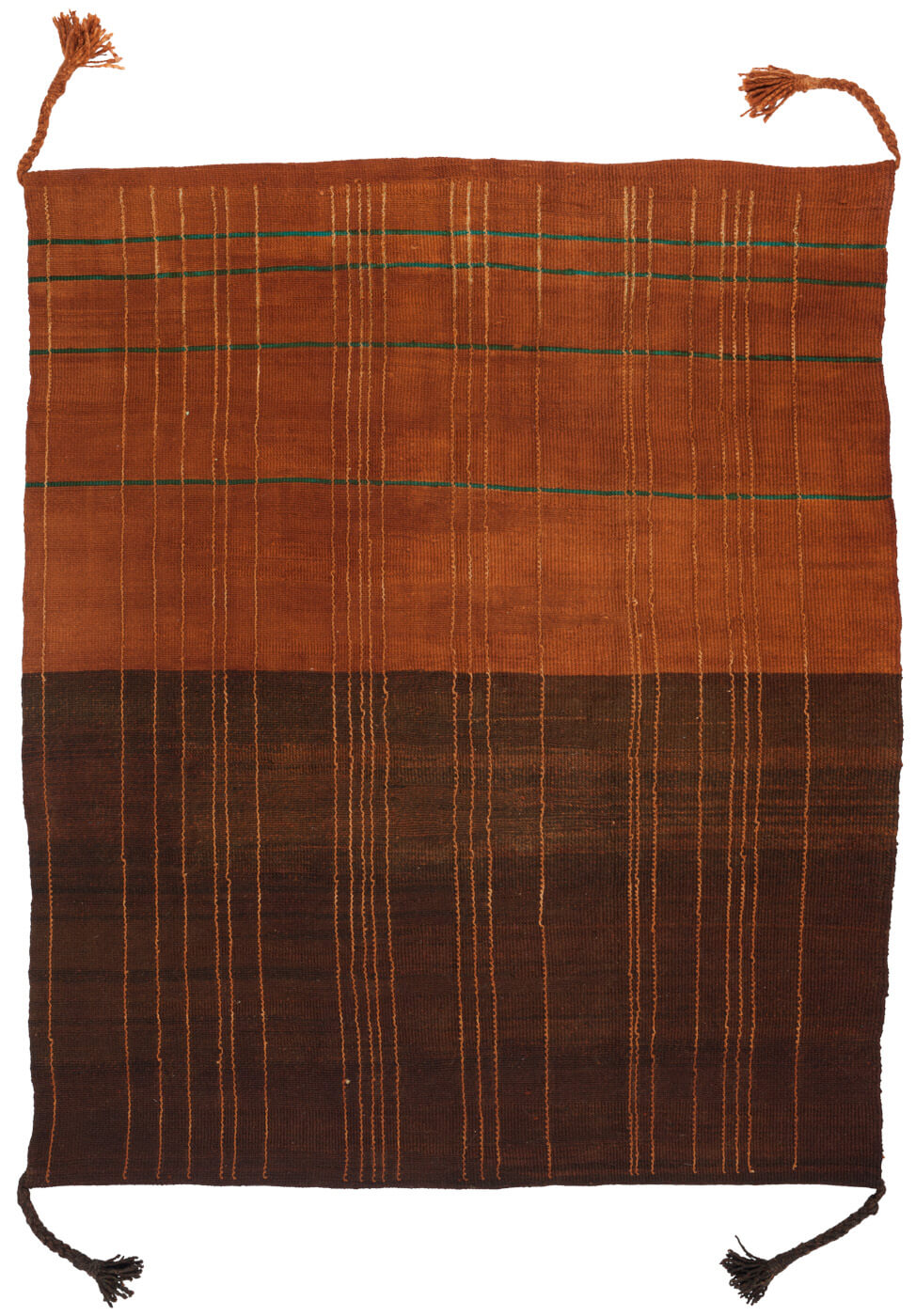 Tribal Brown Hand-Woven Luxury Rug ☞ Size: 300 x 400 cm