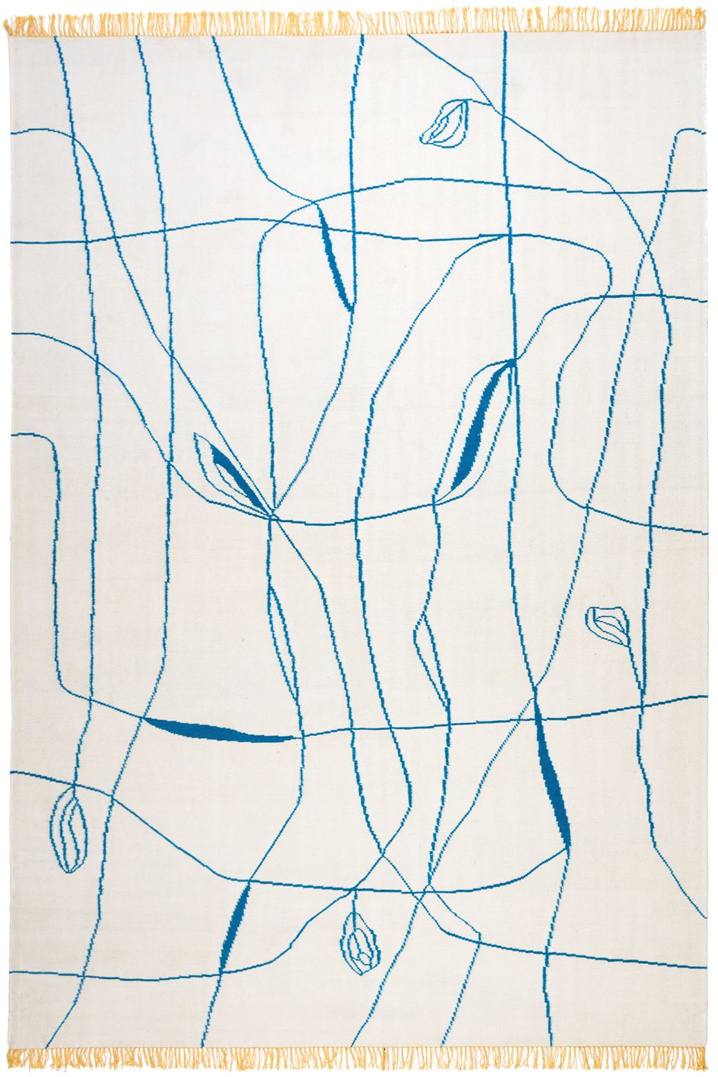 Ravie Jaune Designer Wool Rug