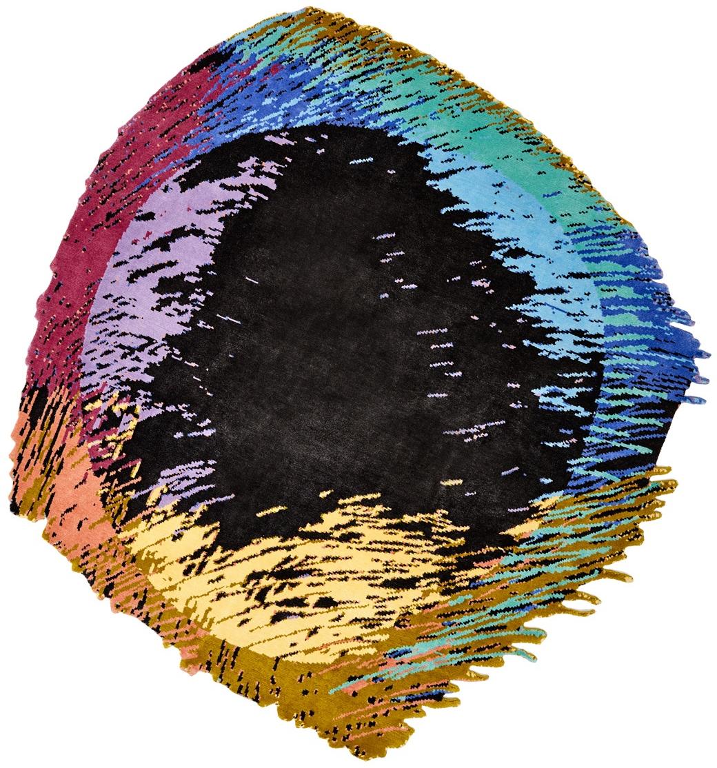 Disappearing Spectrum Designer Wool Rug