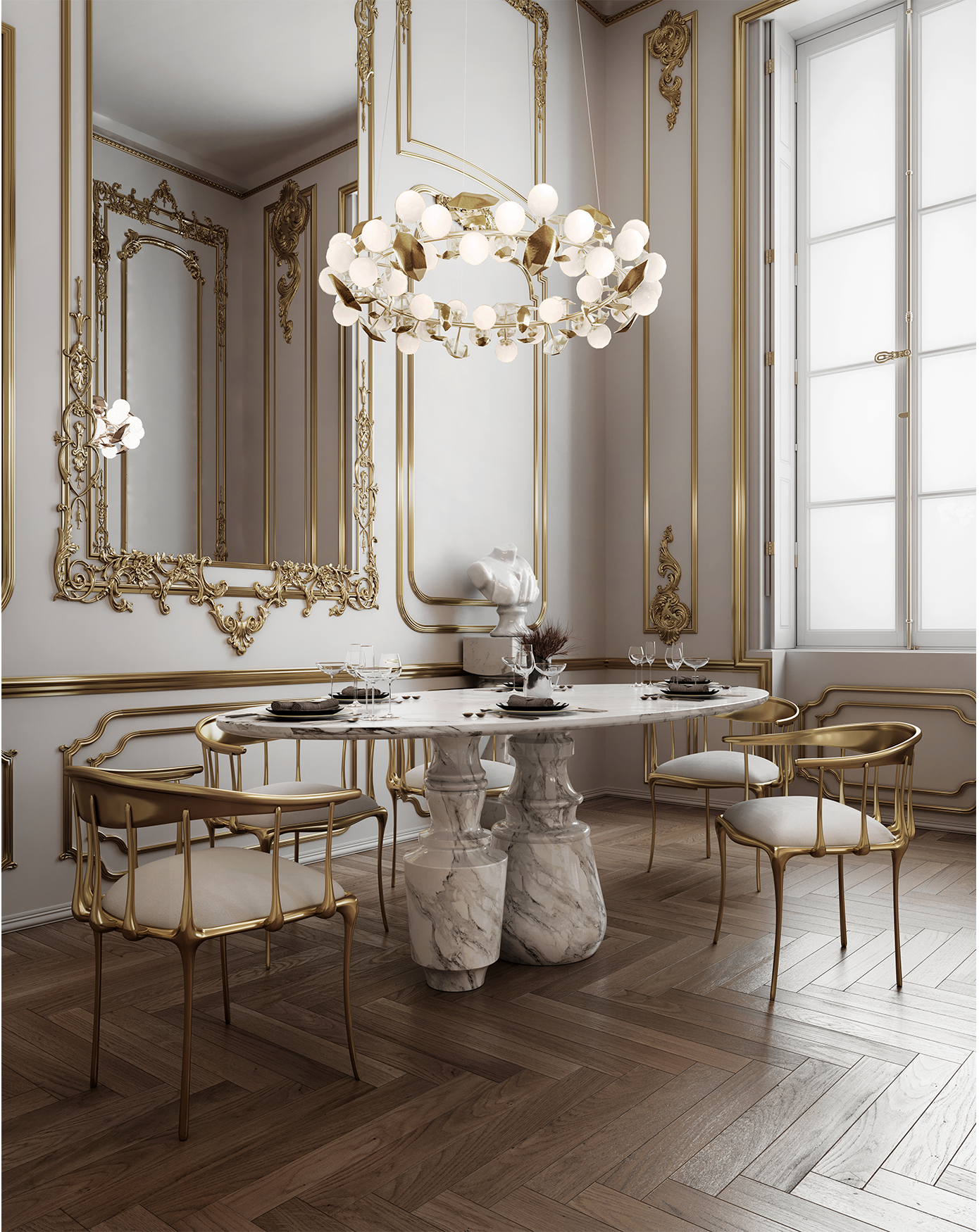 Oval Estremoz Luxe Dining Table