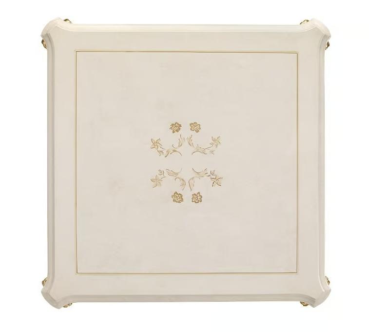 Ivory & Gold Italian Side Table