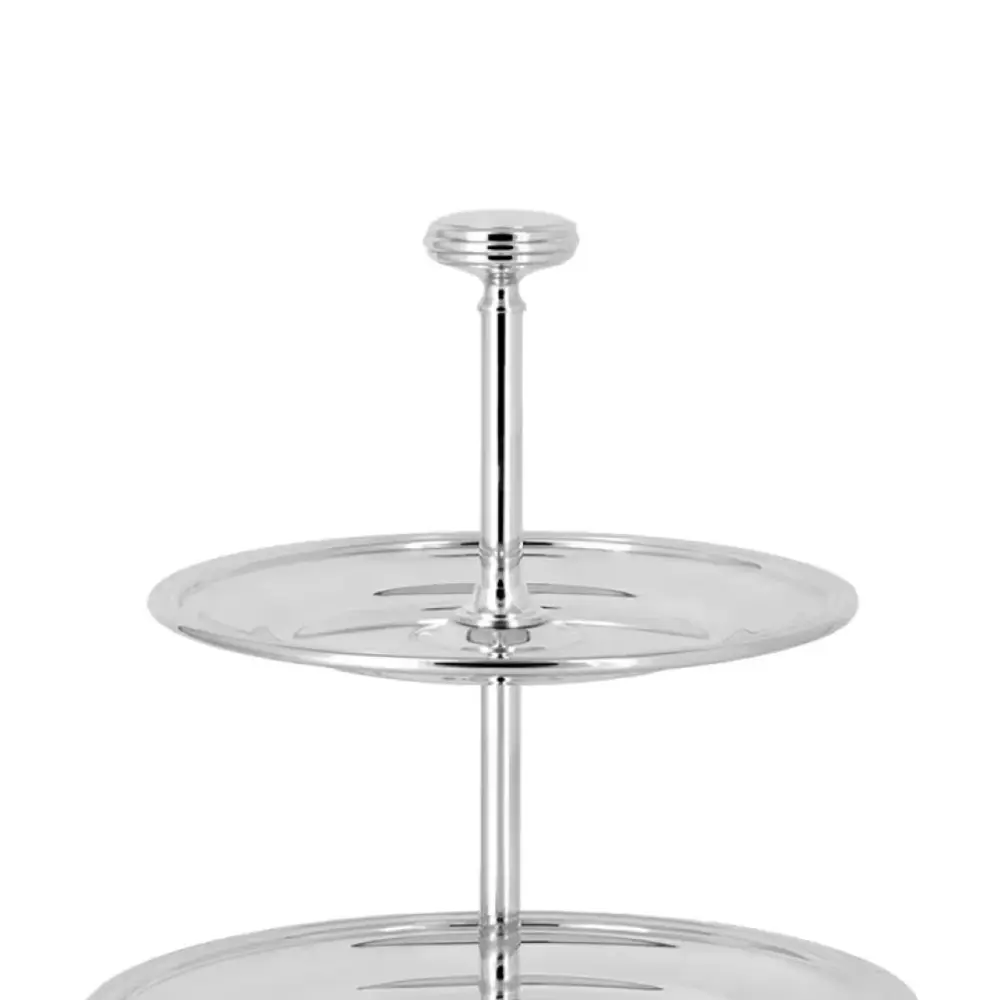 Three-Tier Silver-Plated Cake Stand