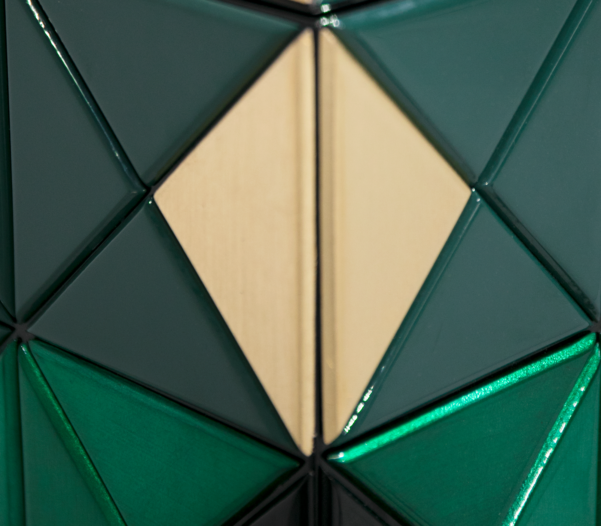 Mosaic Green Artisanal Sideboard