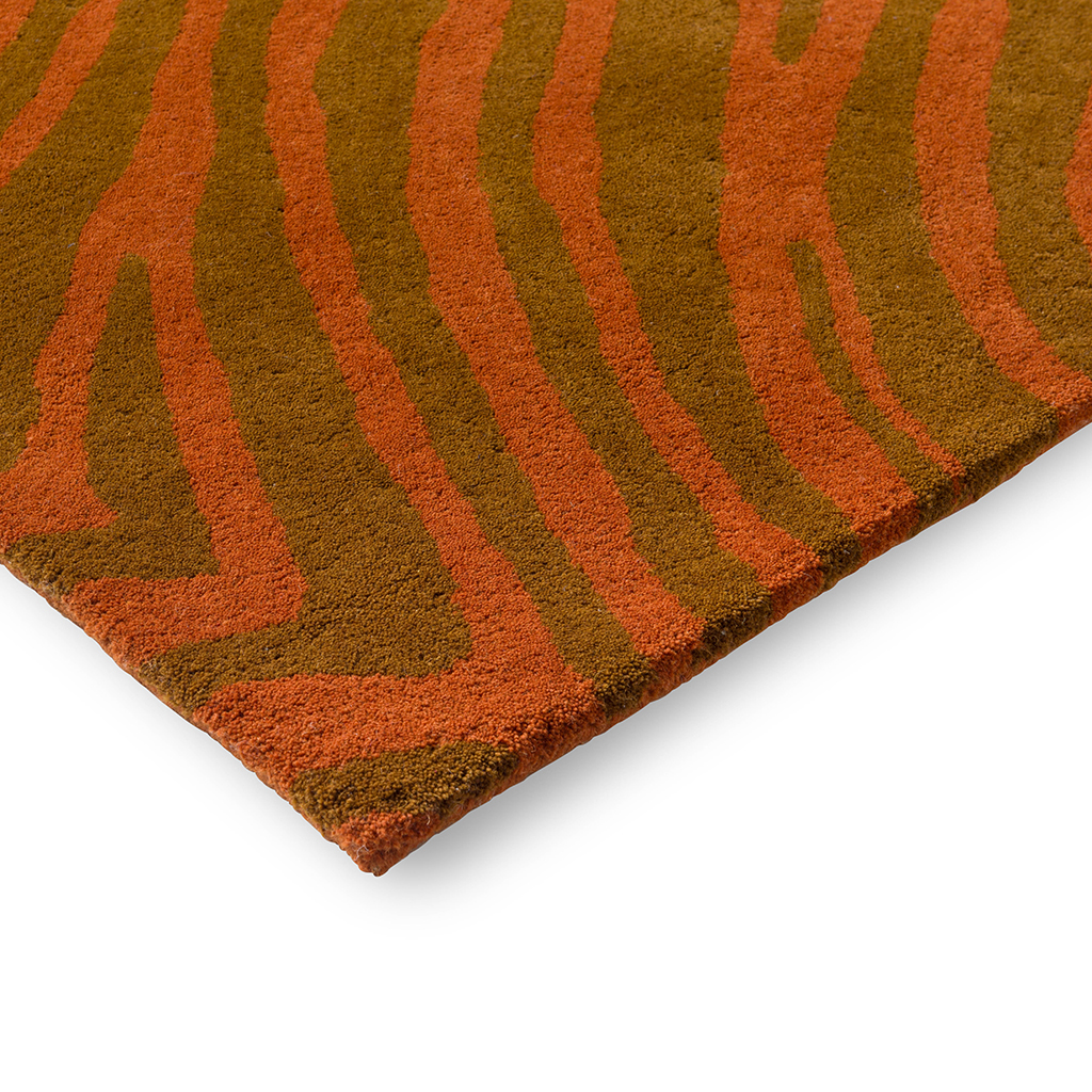 Groove Burnt Orange Rug | Size: 200 x 300 cm