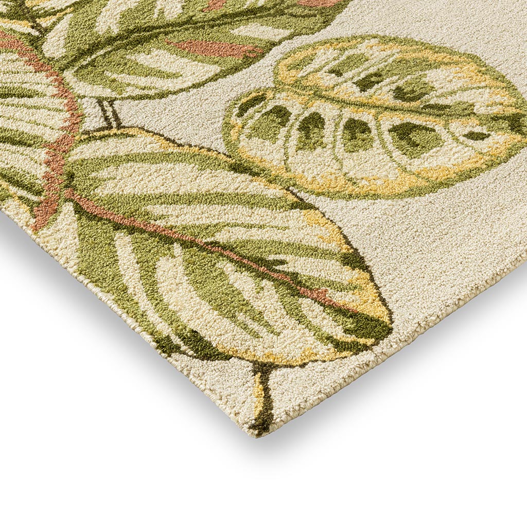 Leaf Samphire Outdoor Rug | Size: 140 x 200 cm