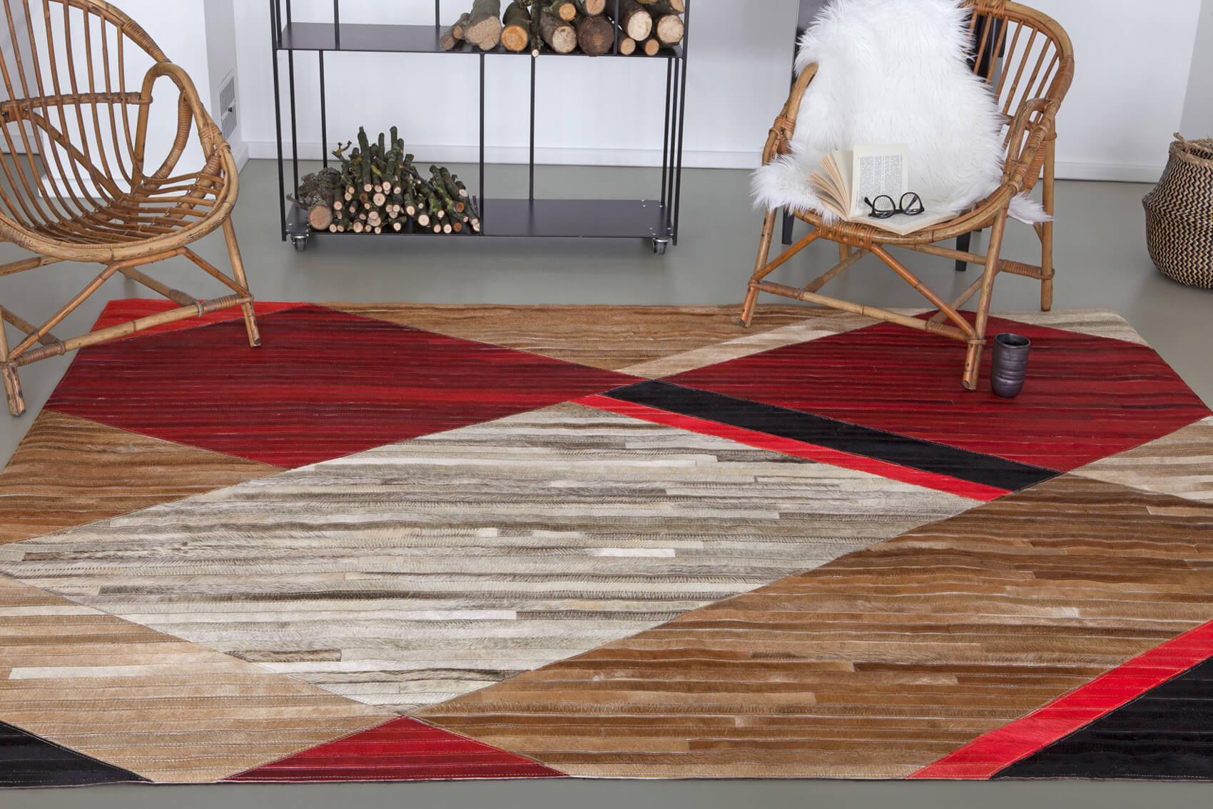 Walker Cowhide Rug by Serge Lesage | Size: 200 x 300 cm