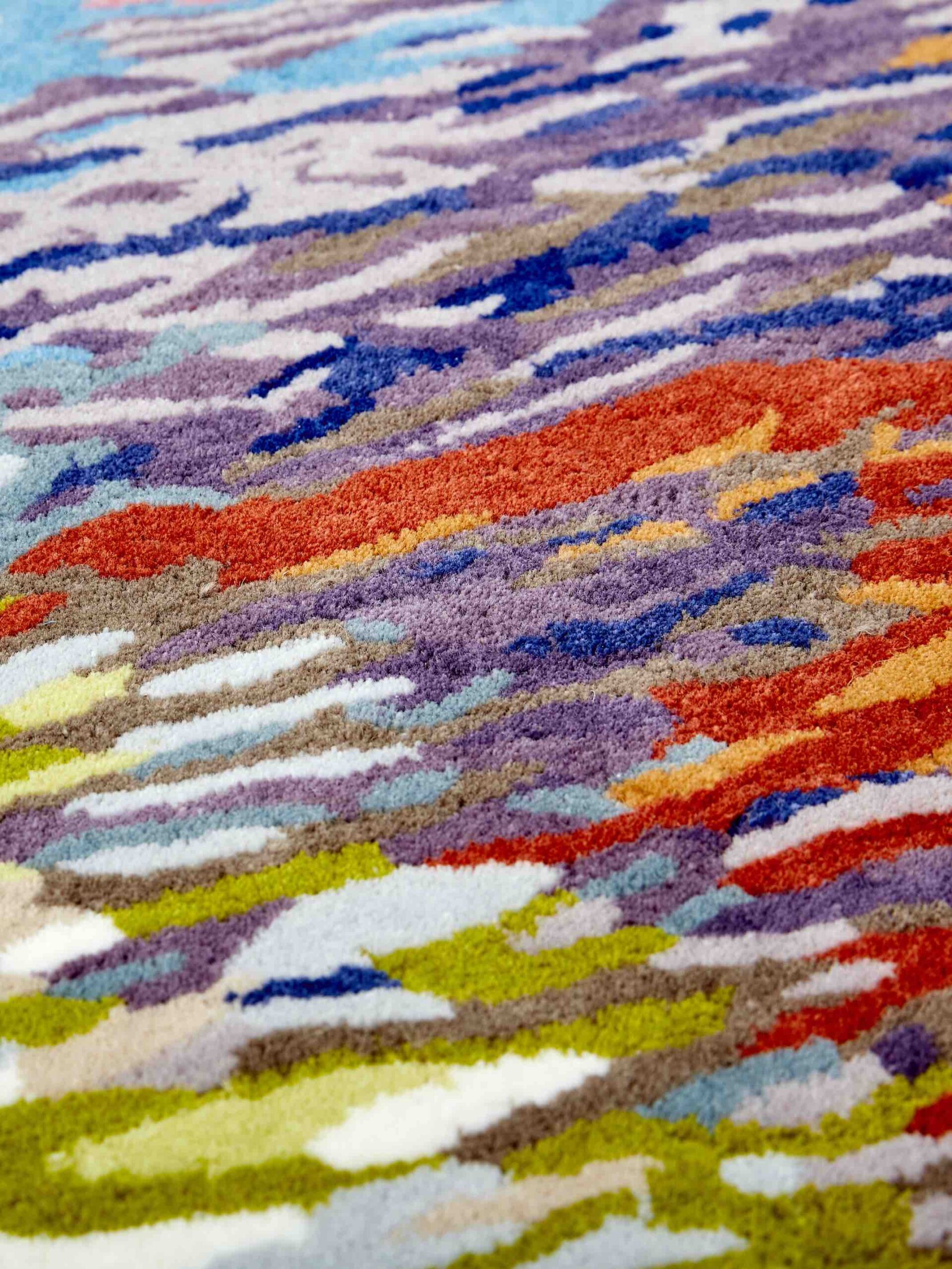 Spin Circle Designer Wool Rug