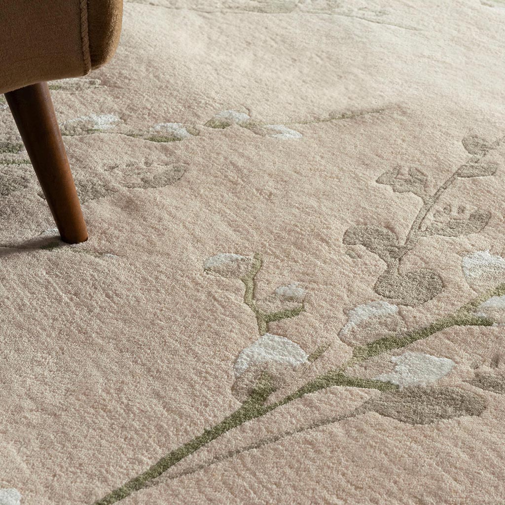 Willow Branch Hedgerow Green Rug | Size: 170 x 240 cm