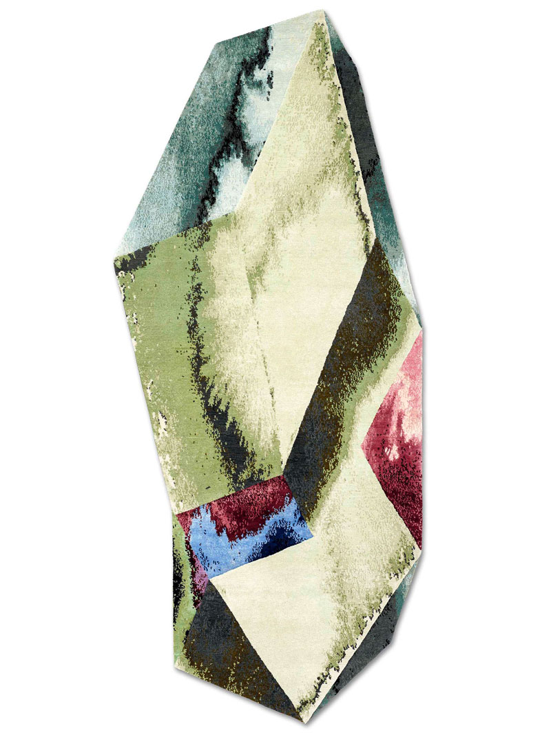Galileo Hand-Knotted Wool / Silk Rug | Size: 160 × 365 cm