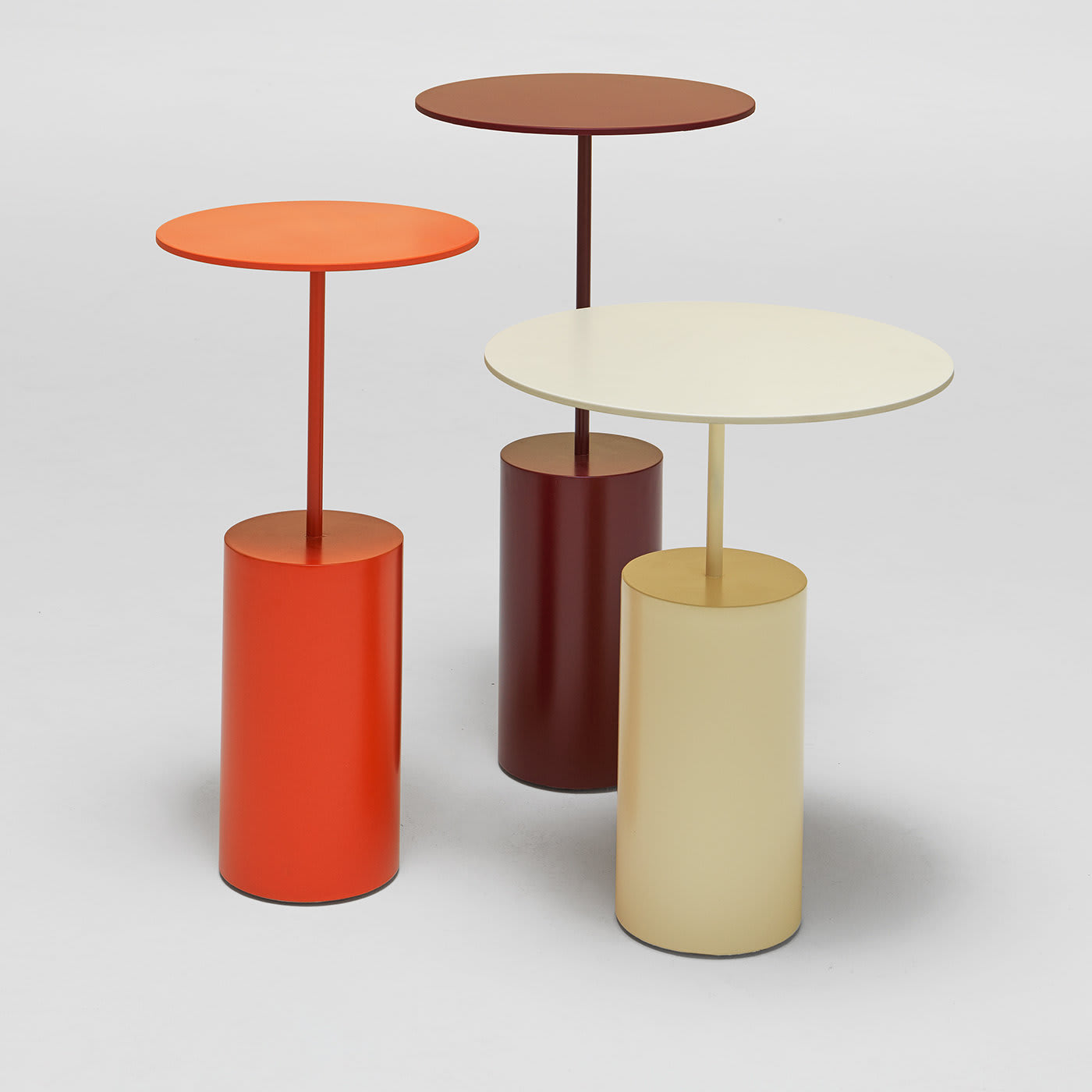 Cocktail Unique Italian Orange Side Table