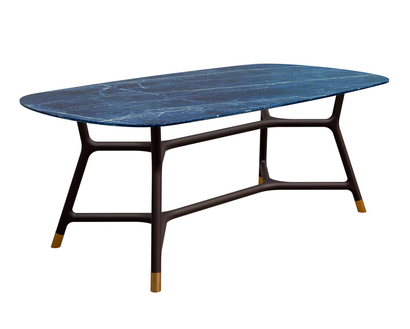 Joyce Blue Oval Artisan Dining Table