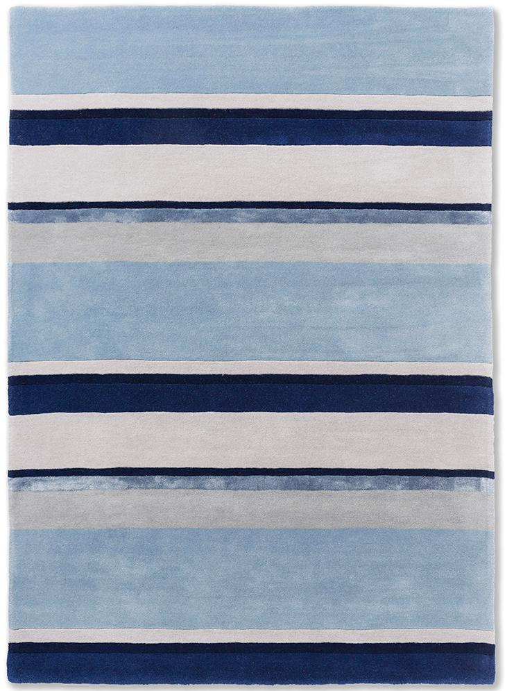 Eaton Striped Cotton Rug | Size: 170 x 240 cm