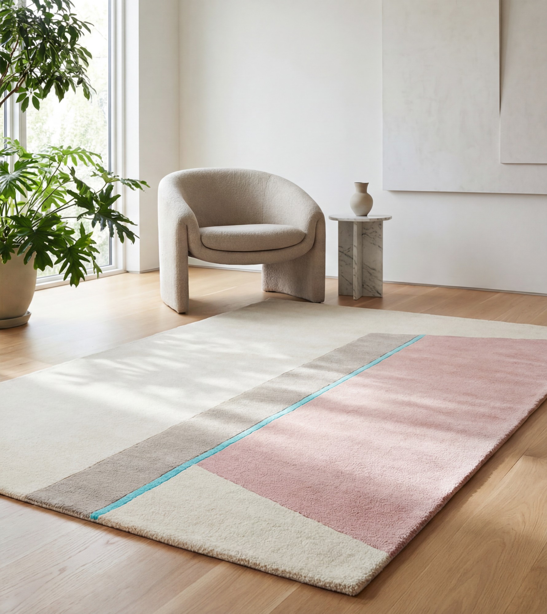 Linear Veil Fine Rug