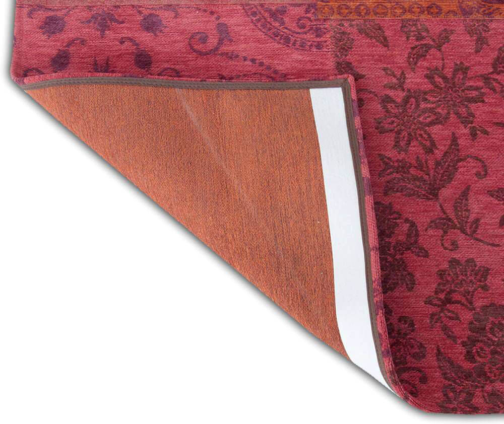 Patchwork Rug Multi Orange Purple