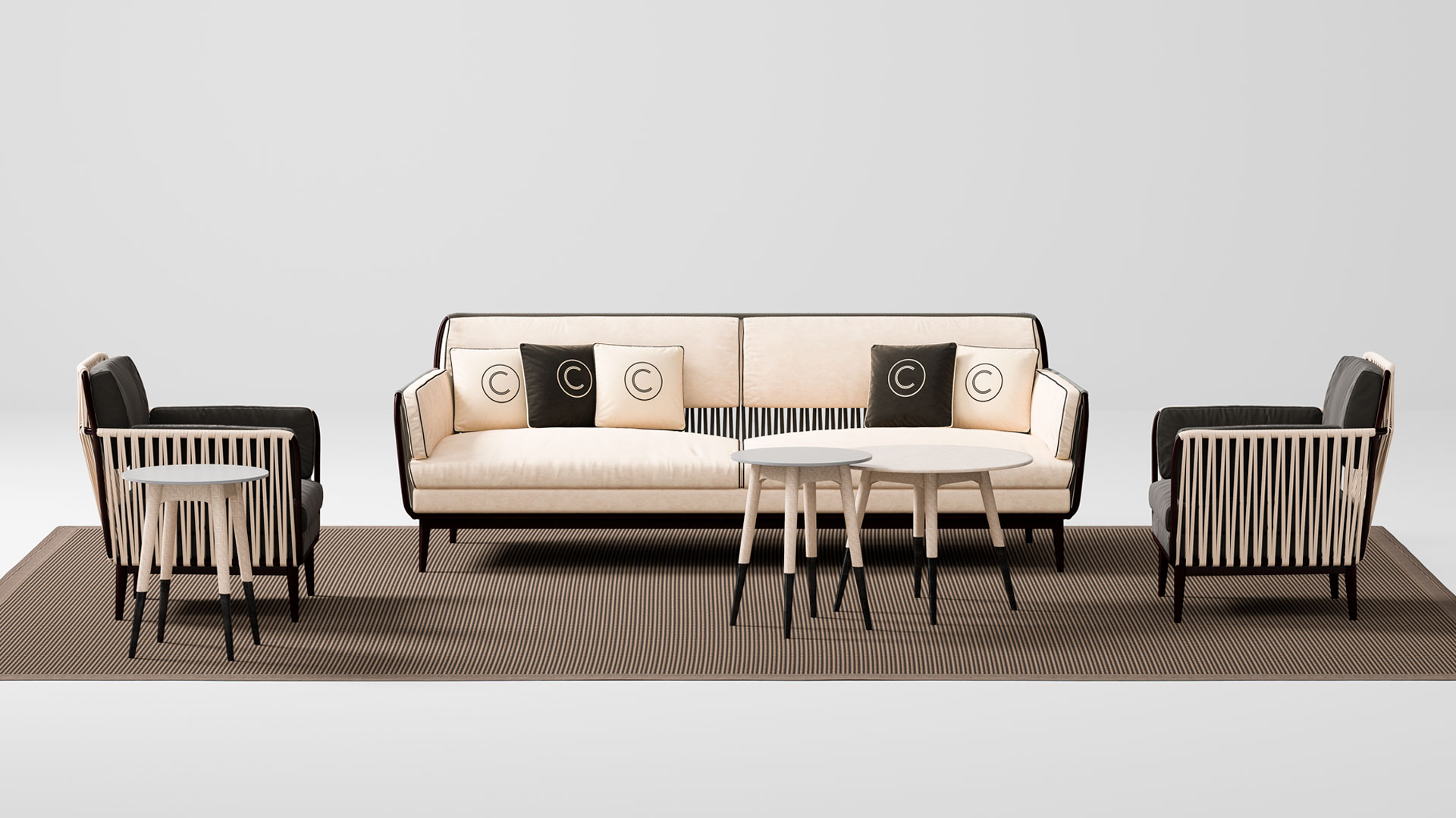 Soft-Beige Comfortable Sofa