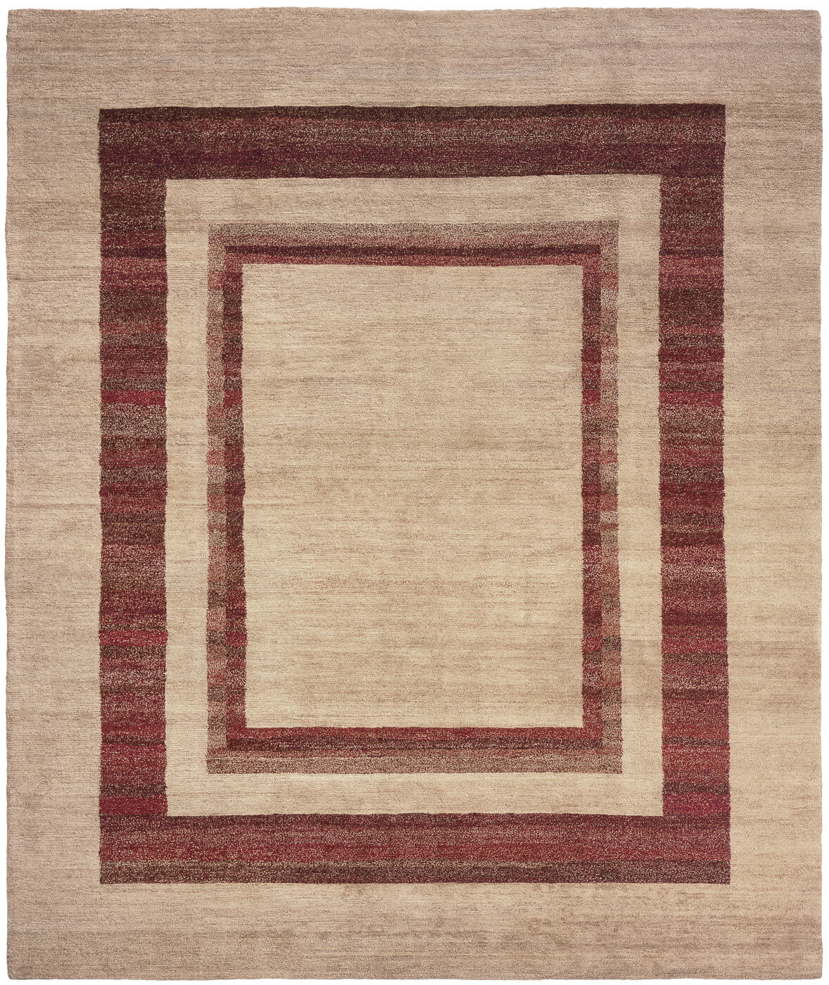 Triple Border Red Luxury Hand-woven Rug ☞ Size: 300 x 400 cm
