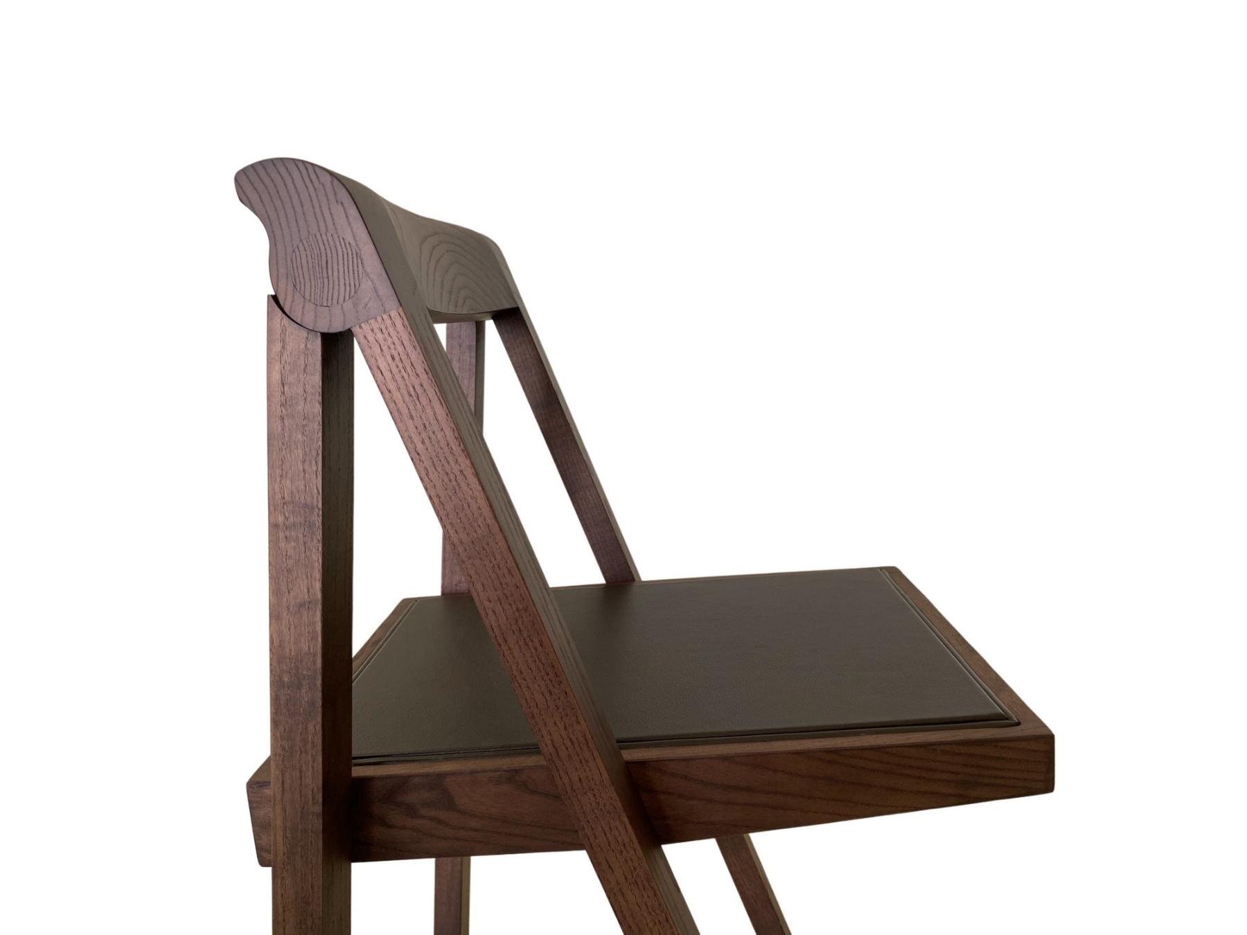 Ciak Dark Artisan Folding Chair