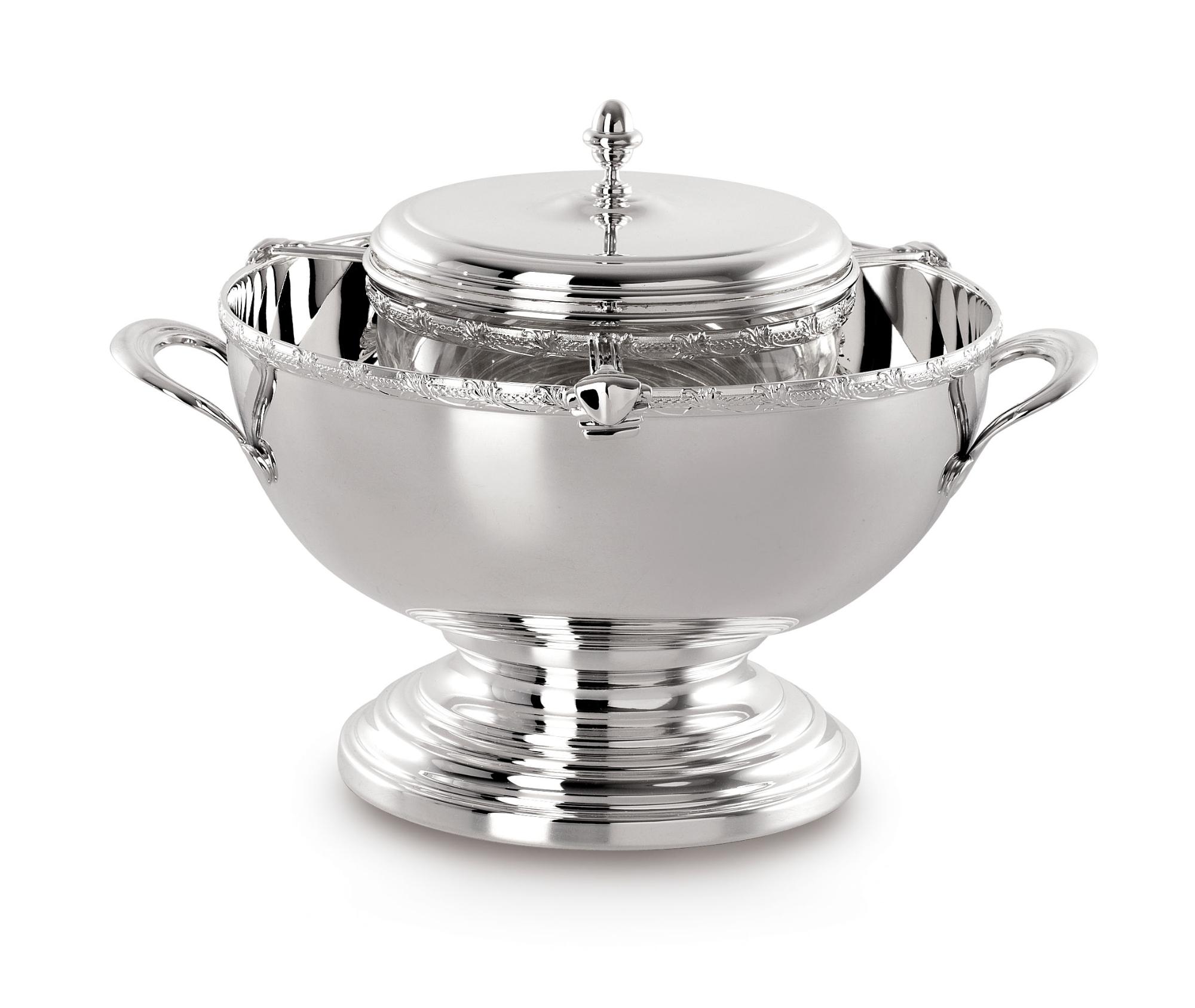 Silver-Plated Caviar Dish