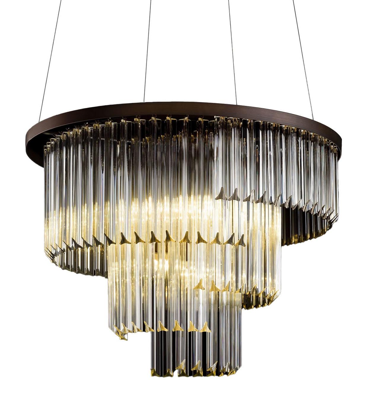 Modern Round Triedro Chandelier