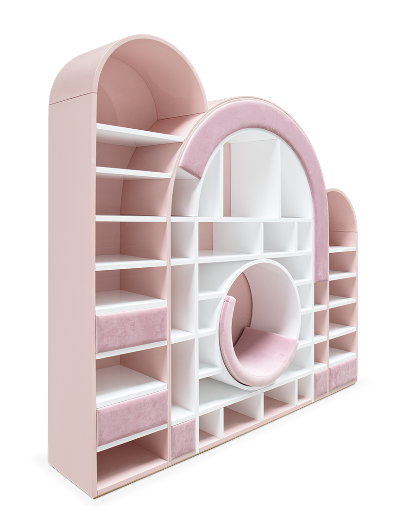 Bubble Gum Pink Bookcase