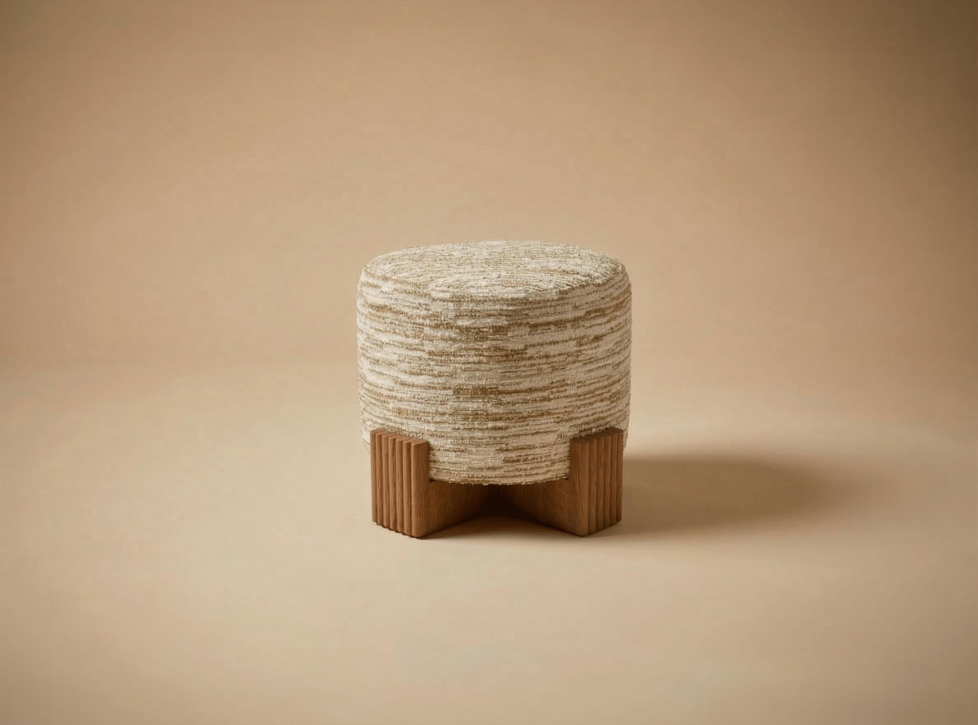 Twin Round Pouf