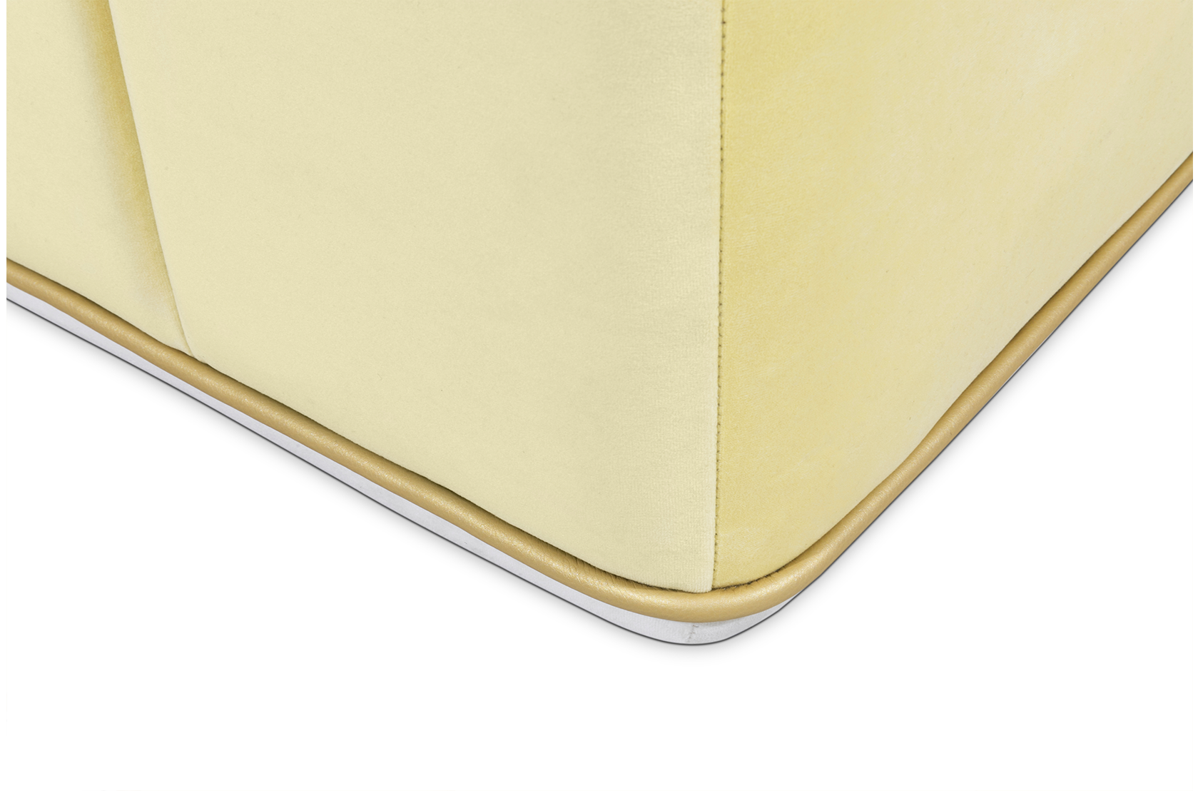 Sweet Swirl Yellow Modern Bench