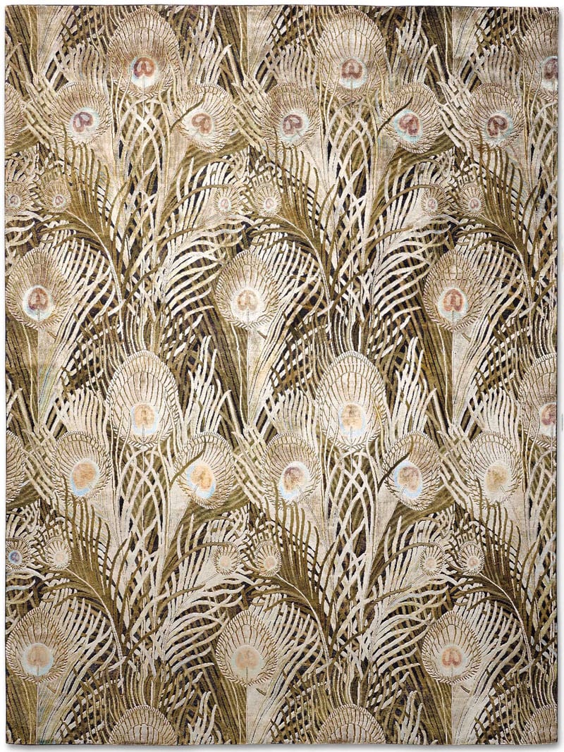 Feathers Luxury Silk / Wool Rug | Size: 300 x 400 cm