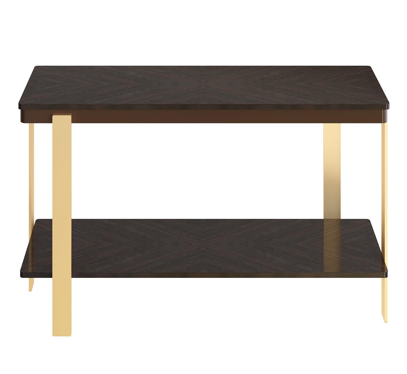 Zeus Dark and Gold Handcrafted Console Table