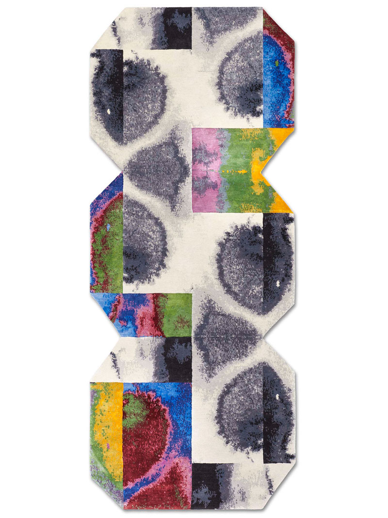 Galileo Hand-Knotted Wool / Silk Rug | Size: 120 × 300 cm