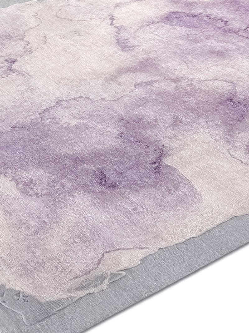 Mono Purple Luxury Hand-Woven Rug