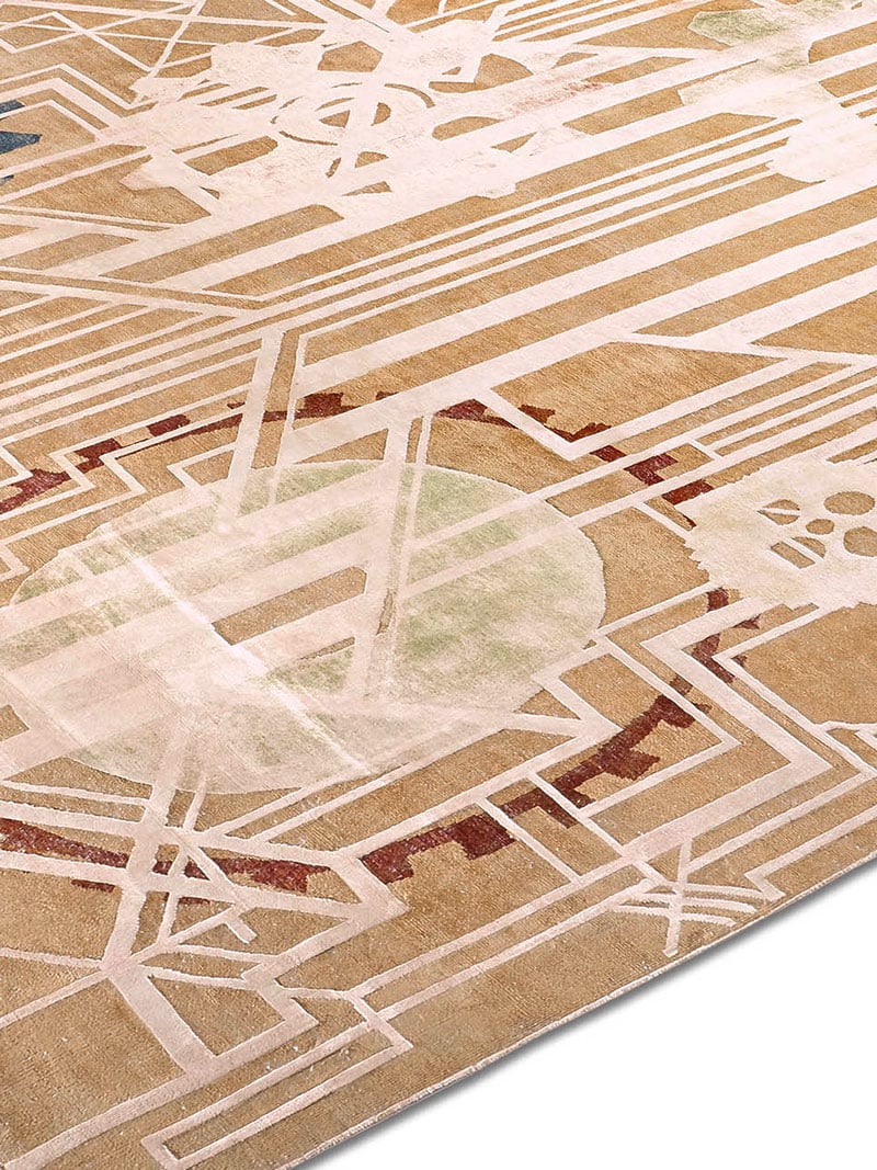 Quiet Color Luxury Silk / Wool Rug