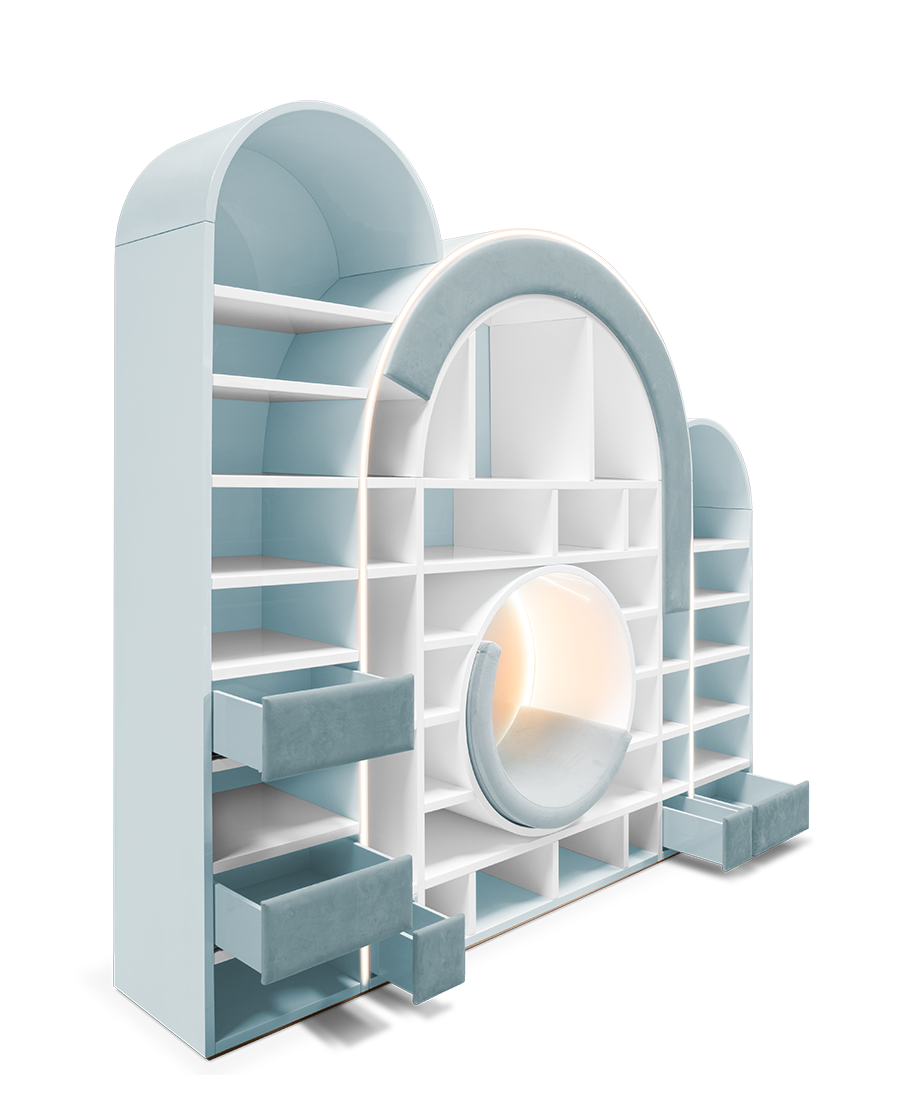 Bubble Gum Blue Bookcase