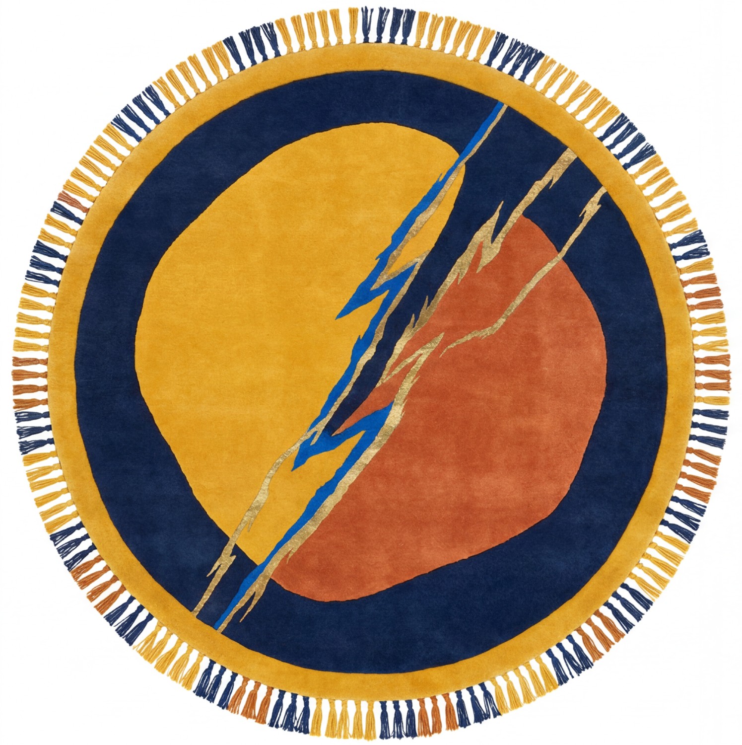 Lightning Crest Gold Signature Rug