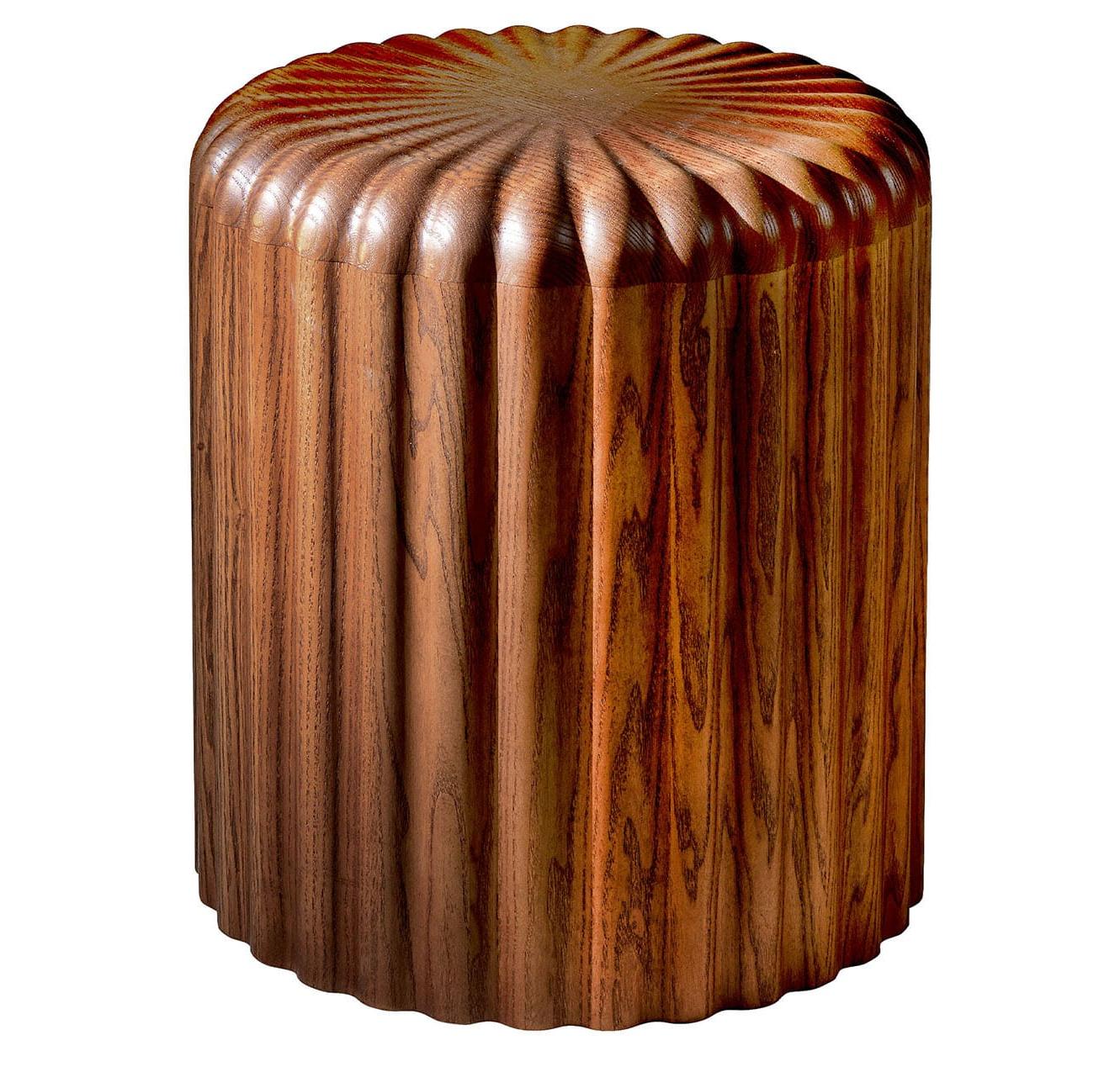 Babylon Walnut Handcrafted Stool