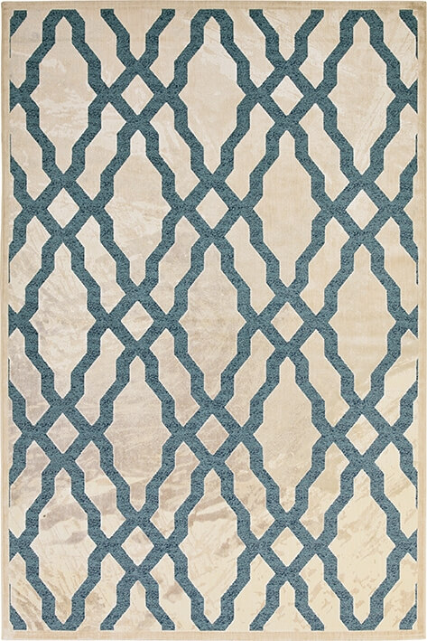 Gabriel Blue / Beige Modern Rug