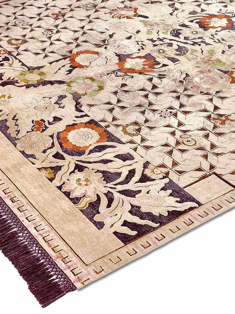 Floral Versus Hand-Woven Exquisite Rug ☞ Size: 300 x 400 cm