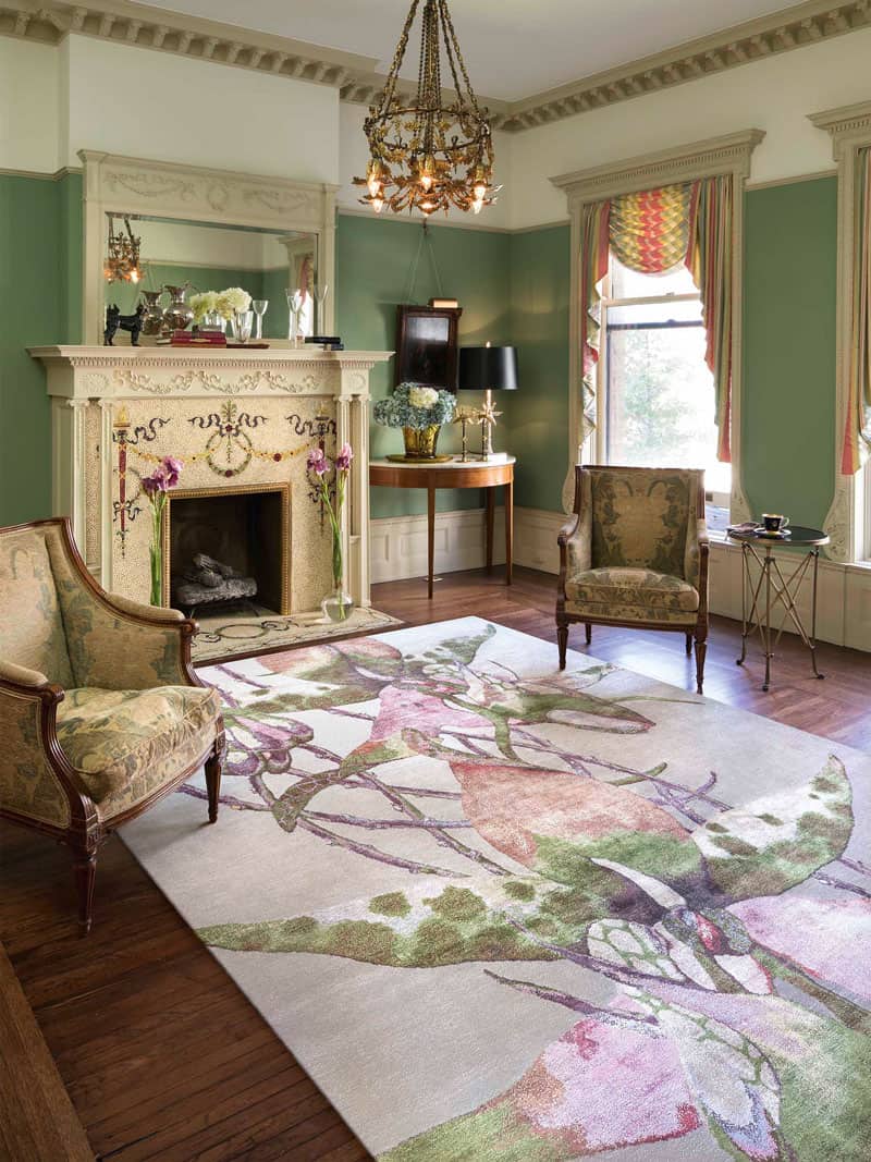 Orchid Hand-Knotted Silk / Wool Rug