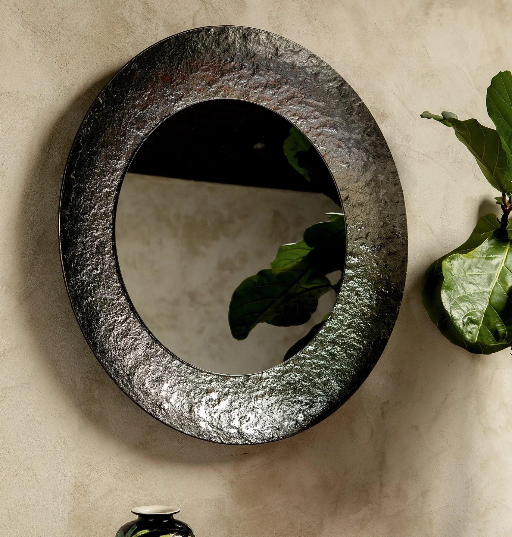 Opal Round Mirror