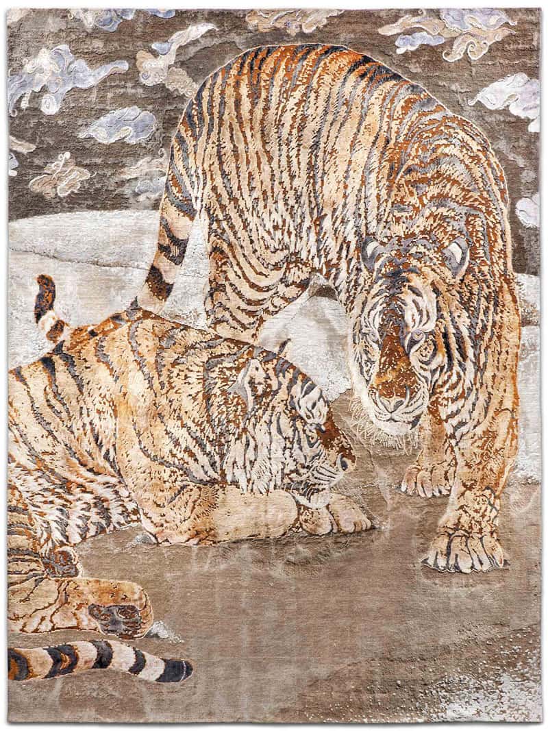 Tiger Hand-Woven Exquisite Rug ☞ Size: 305 x 427 cm