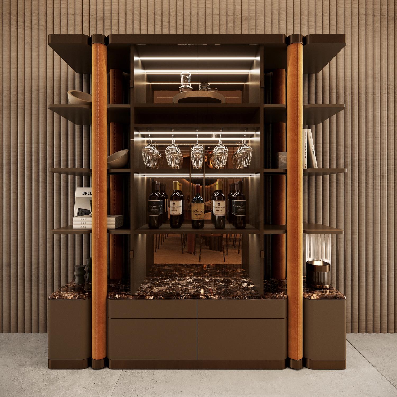 Bon Ton Open Wine Cabinet