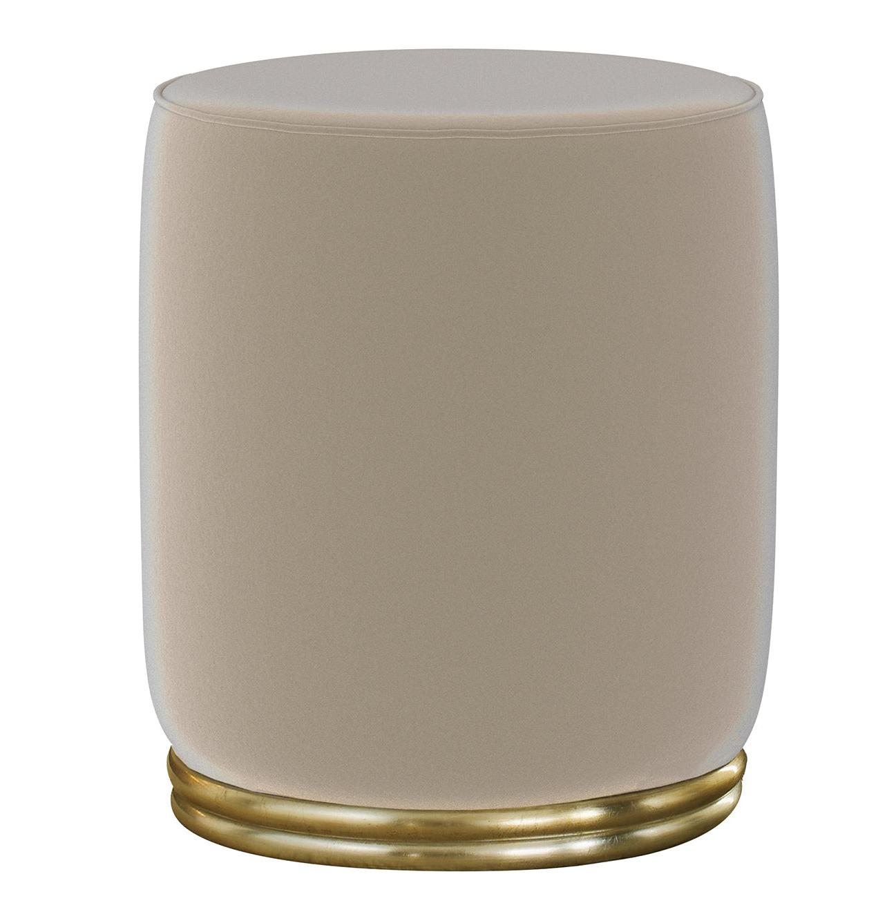 Pantelleria Beige Artisan Pouf